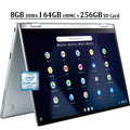 Chromebook Flip  14 2-in-1 Business Laptop 14"   Touchscreen Intel Core -8100Y Processor 8GB  64GB eMMC + 256GB  Card Intel  Graphics 615 - Webcam Chrome  Silver