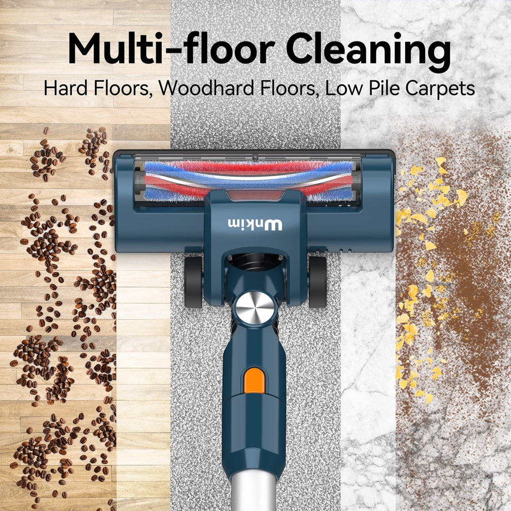 Wnkim Cordless Vacuum Cleaner, 6-in-1 Stick Vacuum with 2200 mAh Battery, Powerful Lightweight Vacuum Cleaner up to 35 Mins Runtime, for Home Hard Floor Carpet Pet Hair,