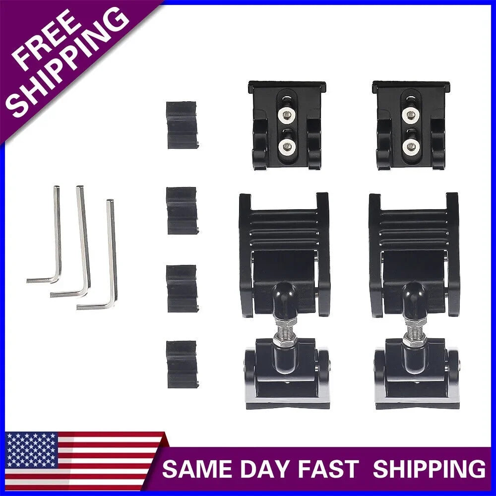 Paddsun 2x Hood Latch Locking Hood Catch For 2007-2018 Jeep Wrangler   Black