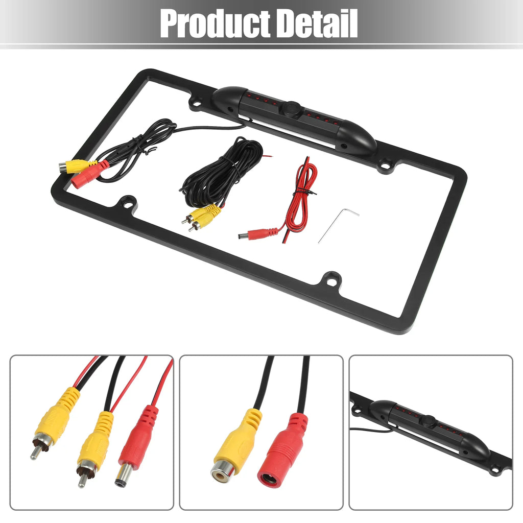 Backup Camera for Trucks License Plate Backup Camera for Car Waterproof Infrared Wide View Angle Rear View Camera