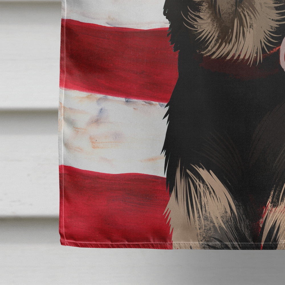Australian Kelpie American Flag Flag Canvas House Size