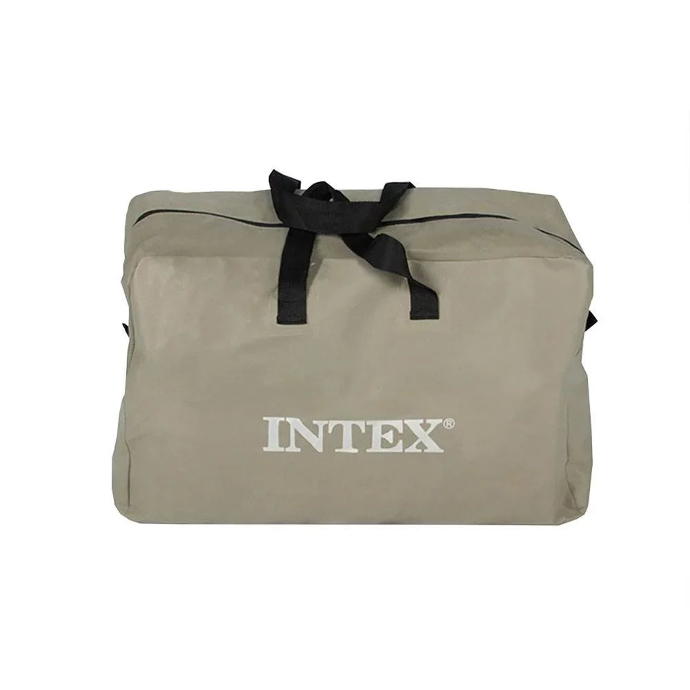 Intex 5 Person Fishing Boat Set w/2 Oars & Eight Speed Trolling Motor