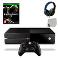 Microsoft Xbox One Original 500GB Gaming Console Black Headset With Mortal Kombat  Game   Bundle Used