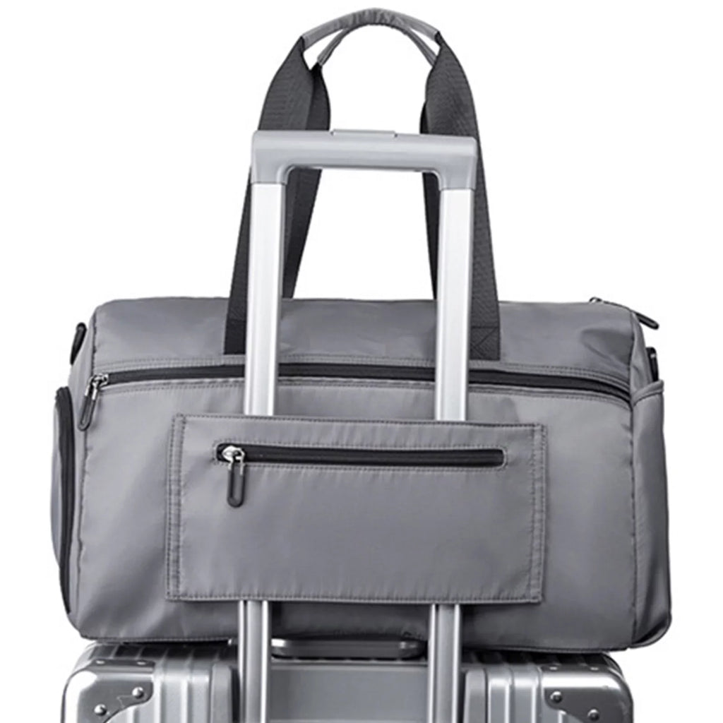 Tsseiatte Travel Duffel Bag for Women Men Overnight Bag Small Sports Bag with Dry Wet Pocket and Shoes Compartment