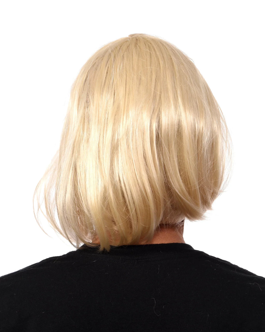 Blonde Woman Female Latex Face Mask with attached Blonde Hair