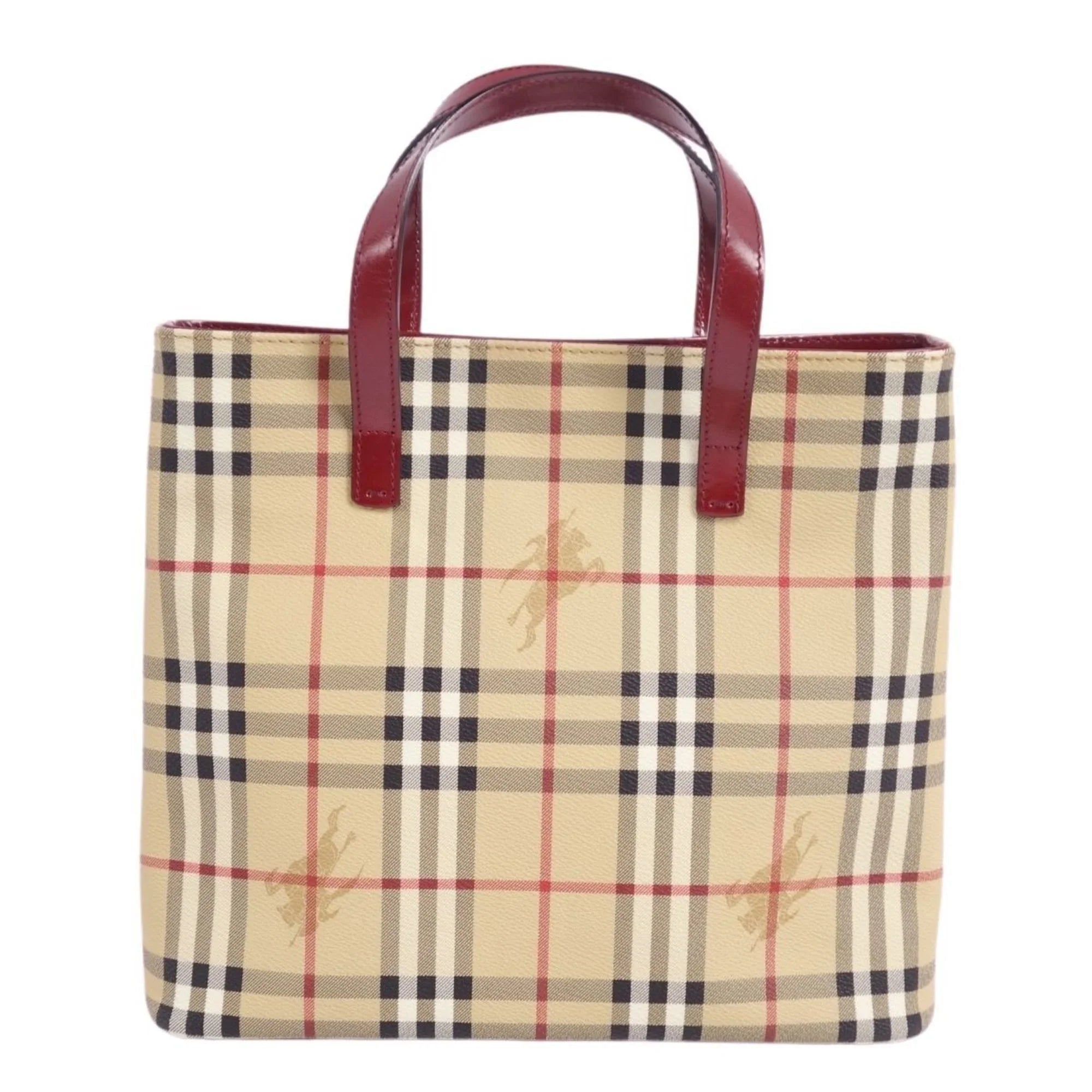 Pre-Owned Burberry London   Handbag Tote Bag Check Pattern Ladies Brown (Good)