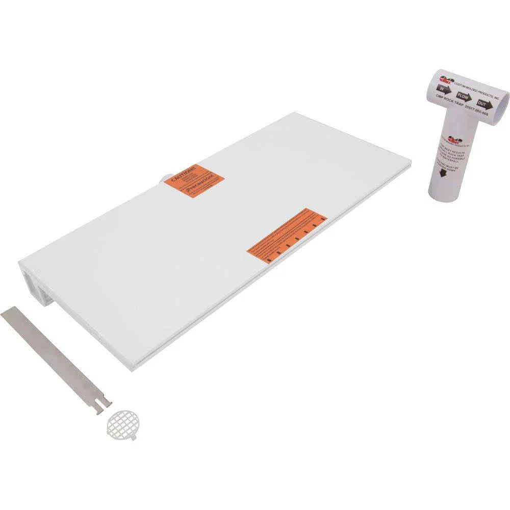 24In Pool Waterfall (12In Lip) White 25577-230-120