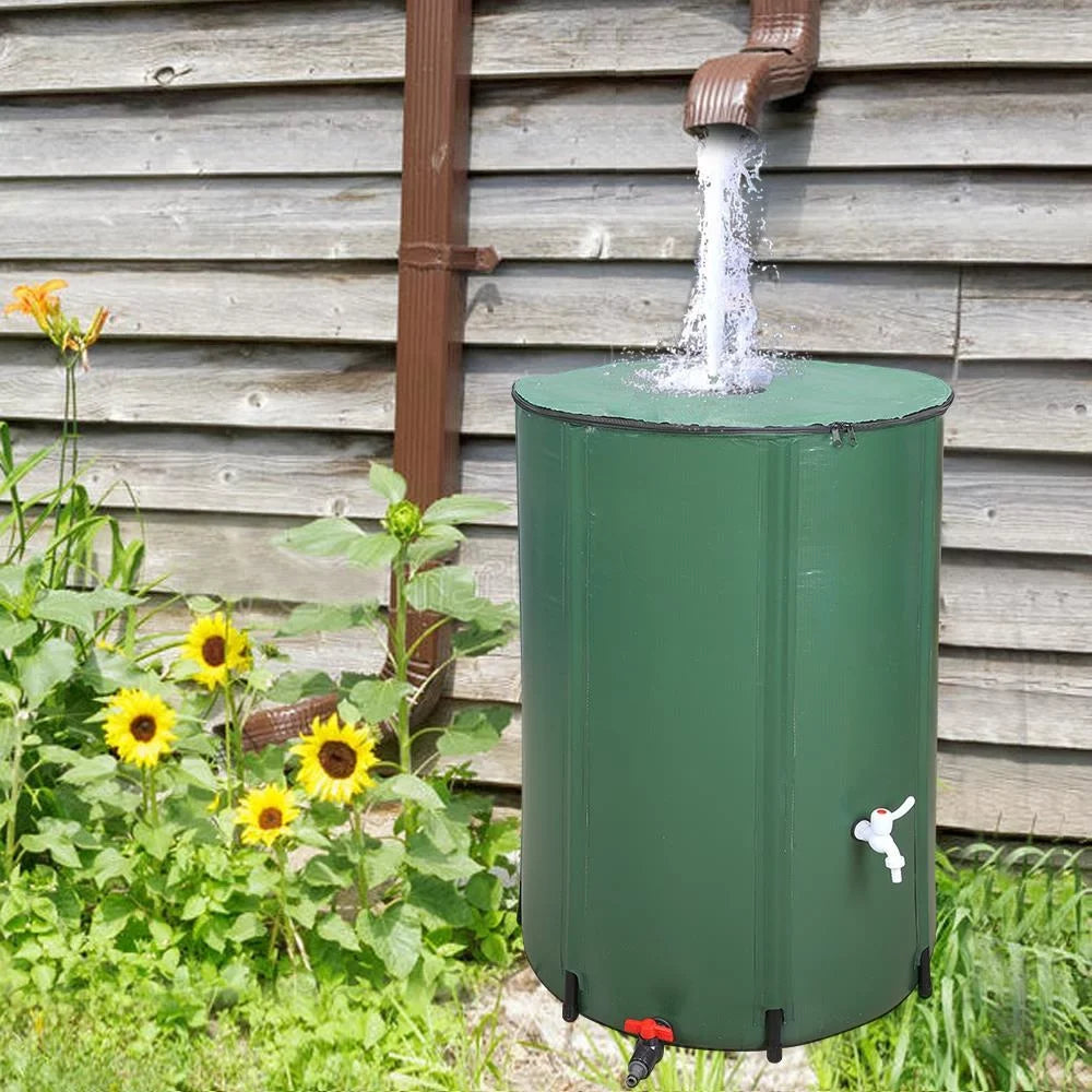 Ktaxon 100 Gallon Collapsible Rain Barrel, Portable Water Storage Tank
