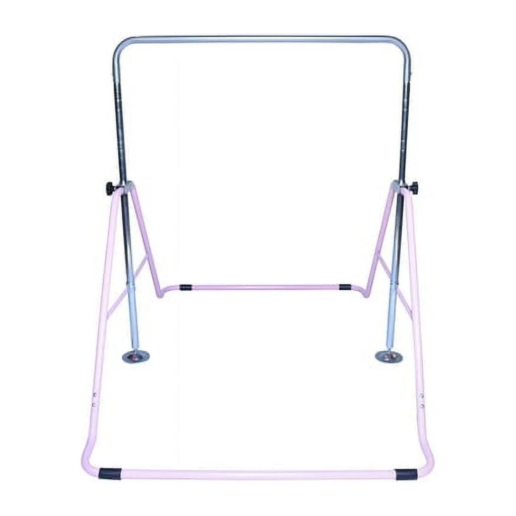 Junior Pro Gymnastics Bar: Pink Monkey Bar Climbing Tower for Kids' Horizontal Kip Bar Training