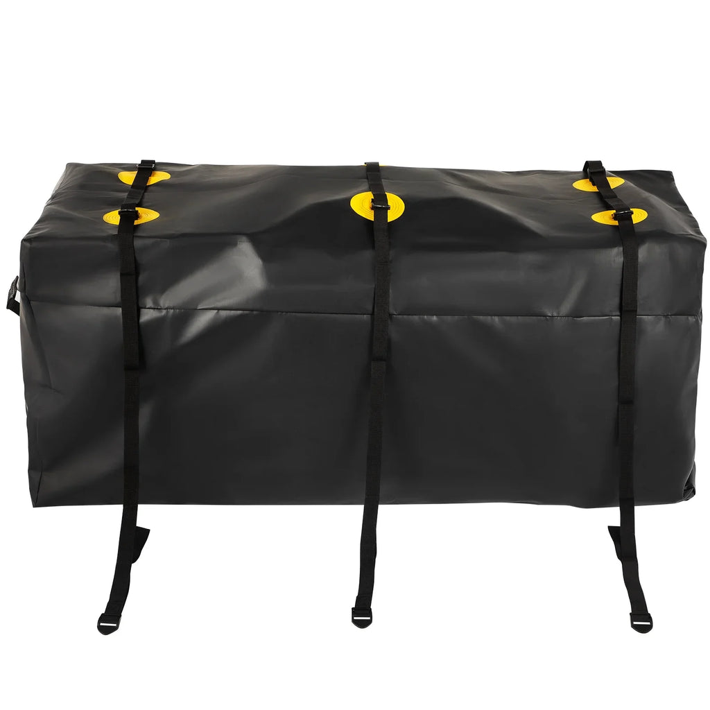 Hitch Cargo Carrier Bag, Waterproof 840D , 48"x20"x22" (12 Cubic Feet), Heavy Duty Cargo Bag for Hitch Carrier with Reinforced Straps, Fits Car Truck  Vans Hitch Basket