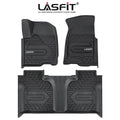 Lasfit Floor Mats for Chevrolet Silverado/ Sierra 1500 2019-2022 & 2500HD/3500HD 2020-2022 Crew Cab (Don't Fit Double Cab, Plastic Storage, Without Storage)