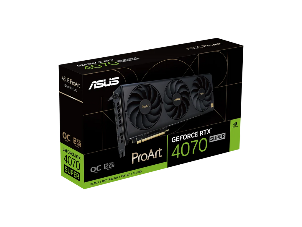 ProArt GeForce  4070   Edition Graphics Card (PCIe 4.0, 12GB ,  3,  2.1a, DisplayPort 1.4a) --