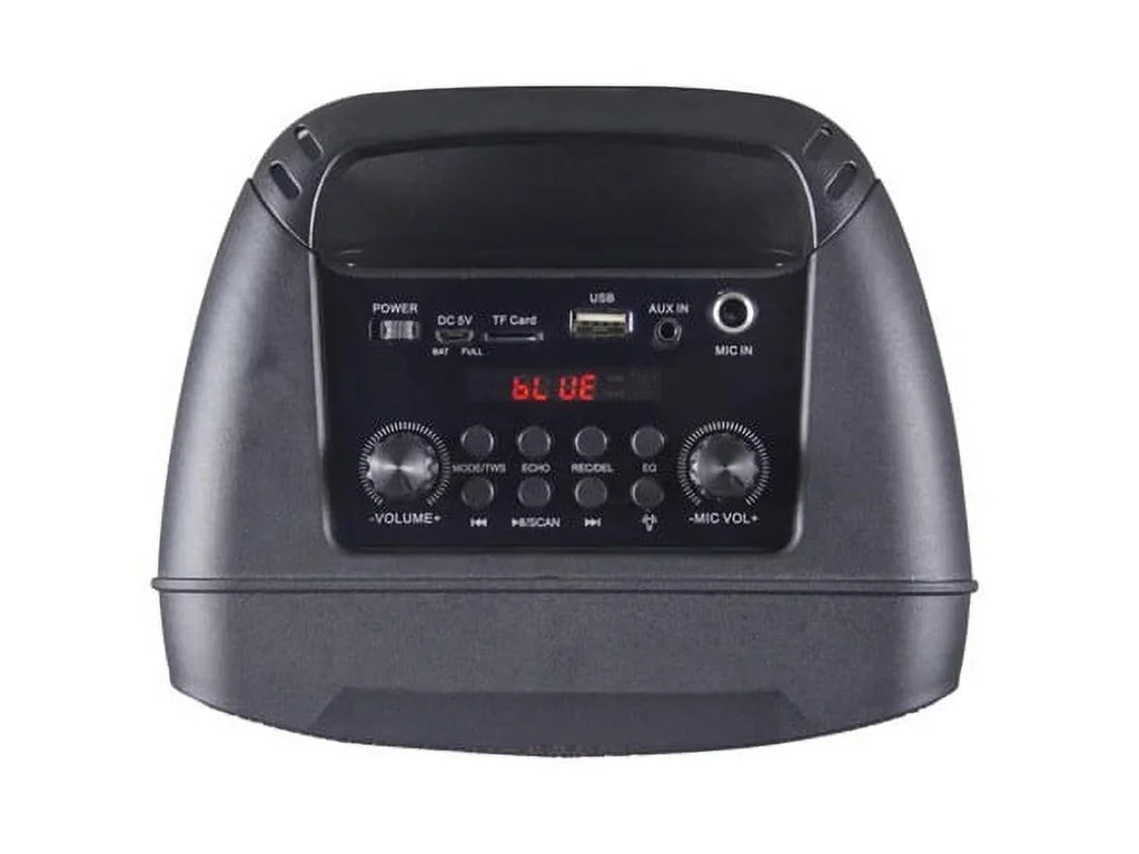 Open Box  -1775 4" Double-Woofer Party Tower Speaker w/ Mic -