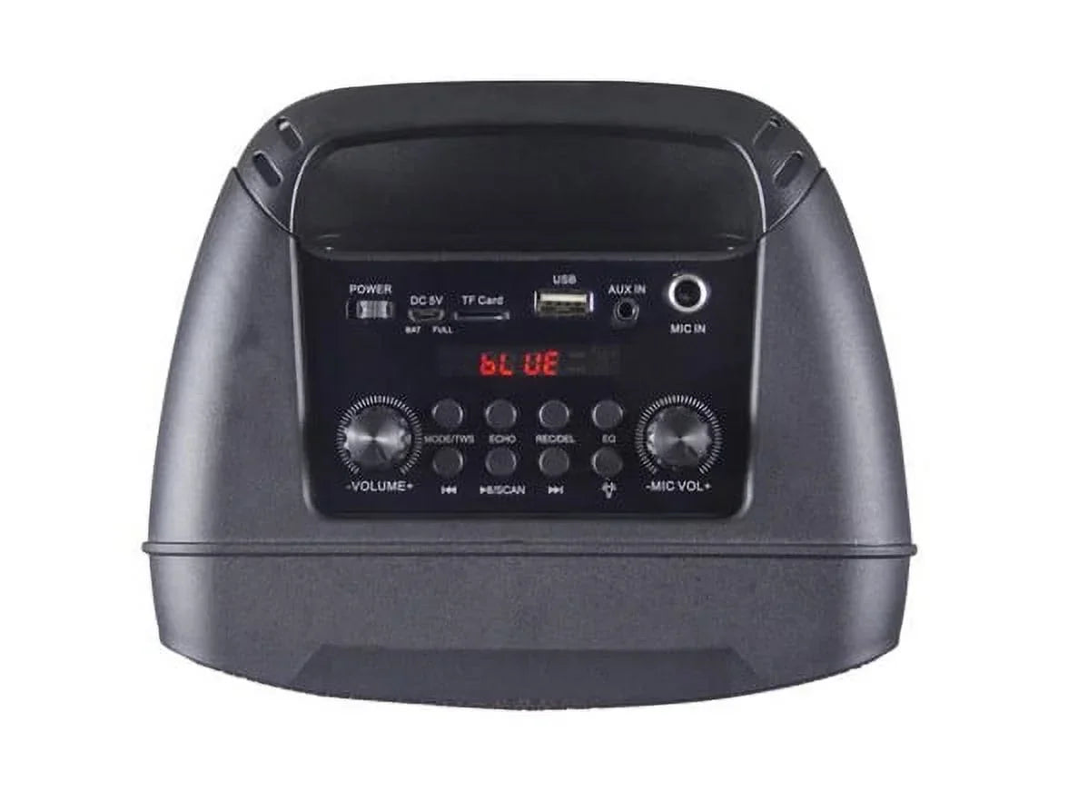 Open Box  -1775 4" Double-Woofer Party Tower Speaker w/ Mic -
