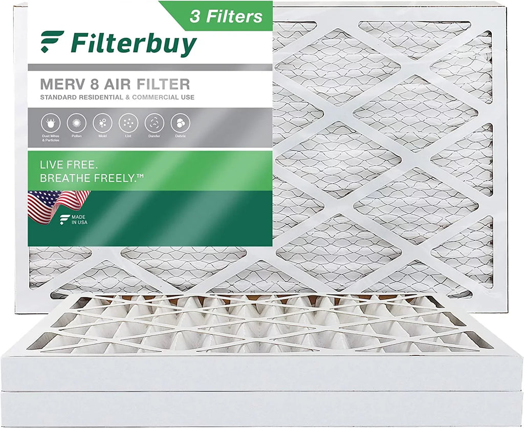 Filterbuy 16x36x2  8 Pleated   Furnace Air Filters (3-Pack)