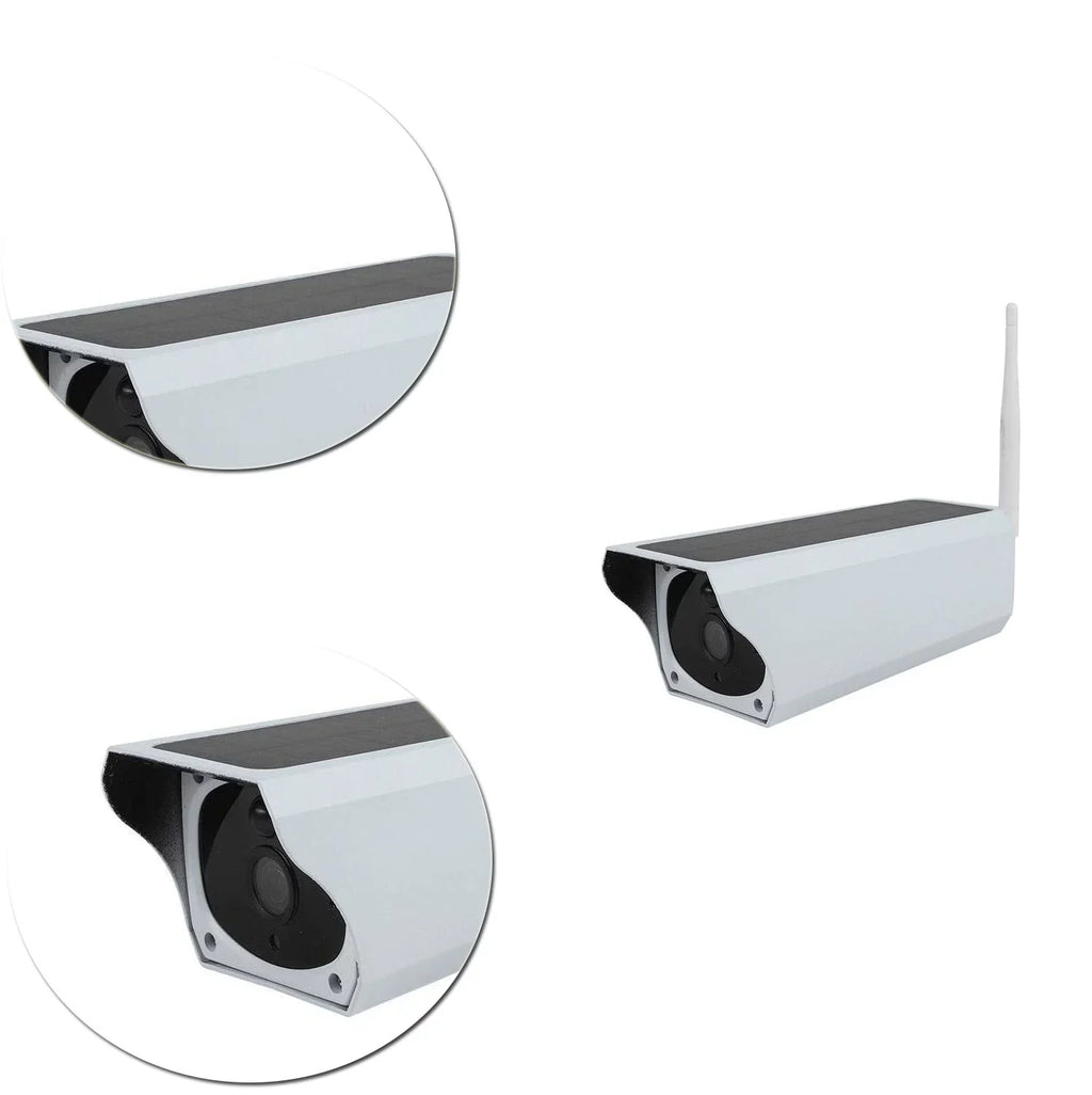 2.0  Outdoor Wireless Solar Battery Powe Bullet Security  Camera with  Waterproof, Advanced Day and Night Vision,  Motion Detection