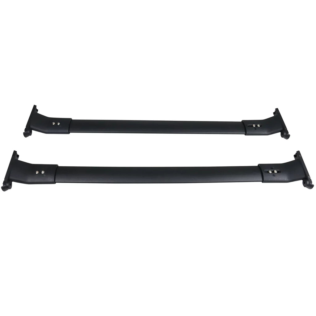 Ikon Motorsports Compatible with 13-16 Mazda -5   Style Cross Bar Roof Rack Black Aluminum