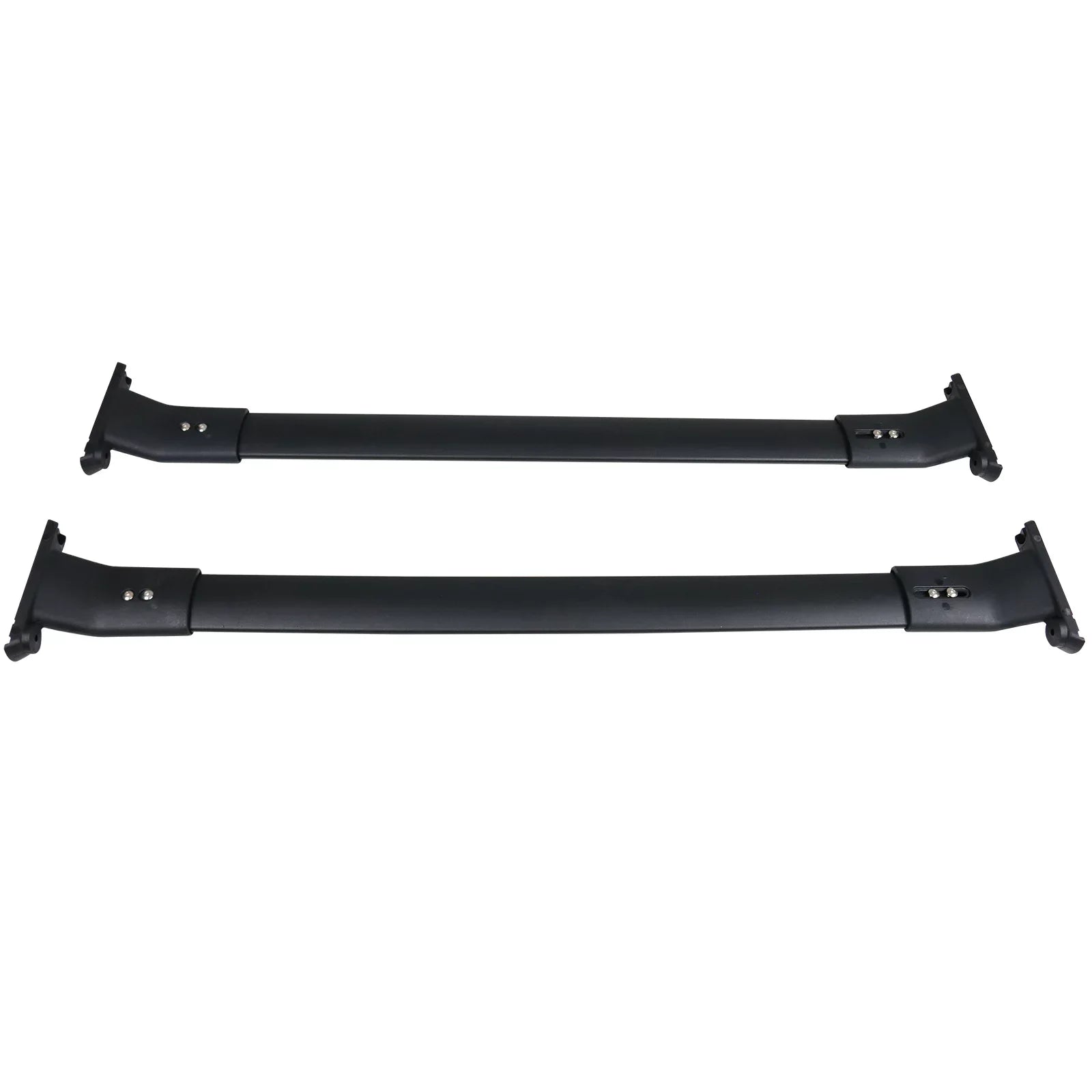 Ikon Motorsports Compatible with 13-16 Mazda -5   Style Cross Bar Roof Rack Black Aluminum