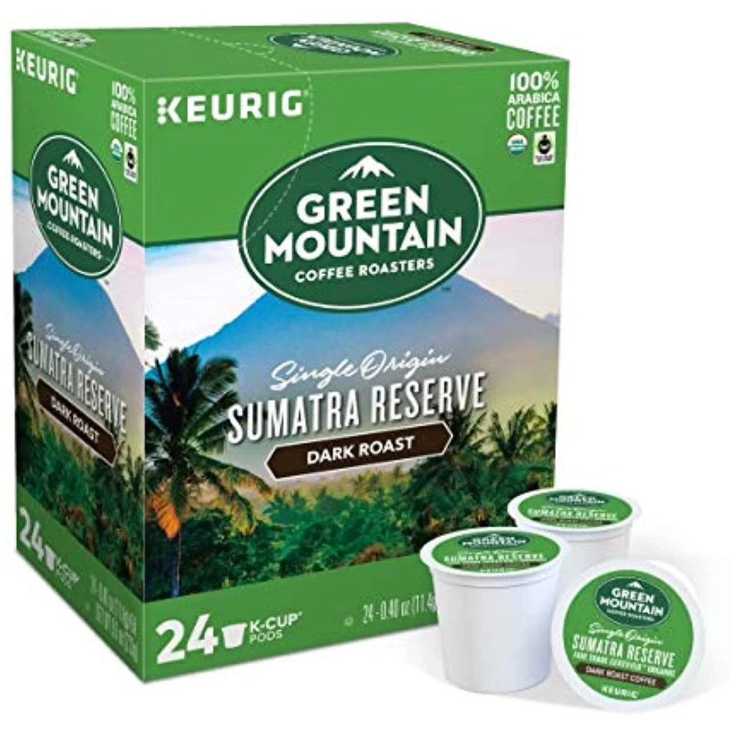 Green Mountain Coffee, Sumatra Reserve, Single-Serve Keurig -Cup Pods, Dark Roast Coffee, 48 Count (2 Boxes Of 24 Pods)
