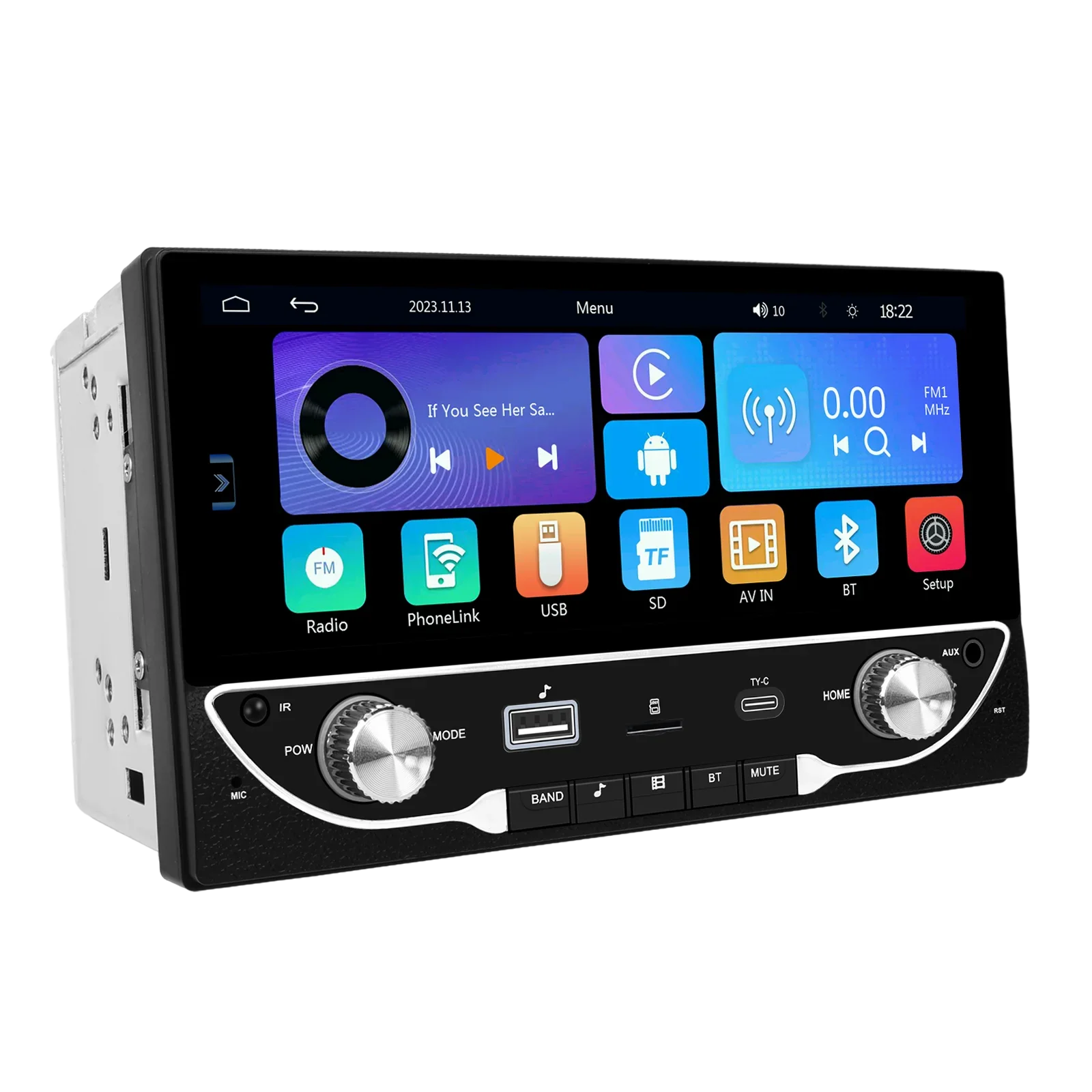 2DIN 6.86" Universal Car mp5 Player Bluetooth  Radio Receiver Support / Rear View Camera wireless carplay/auto