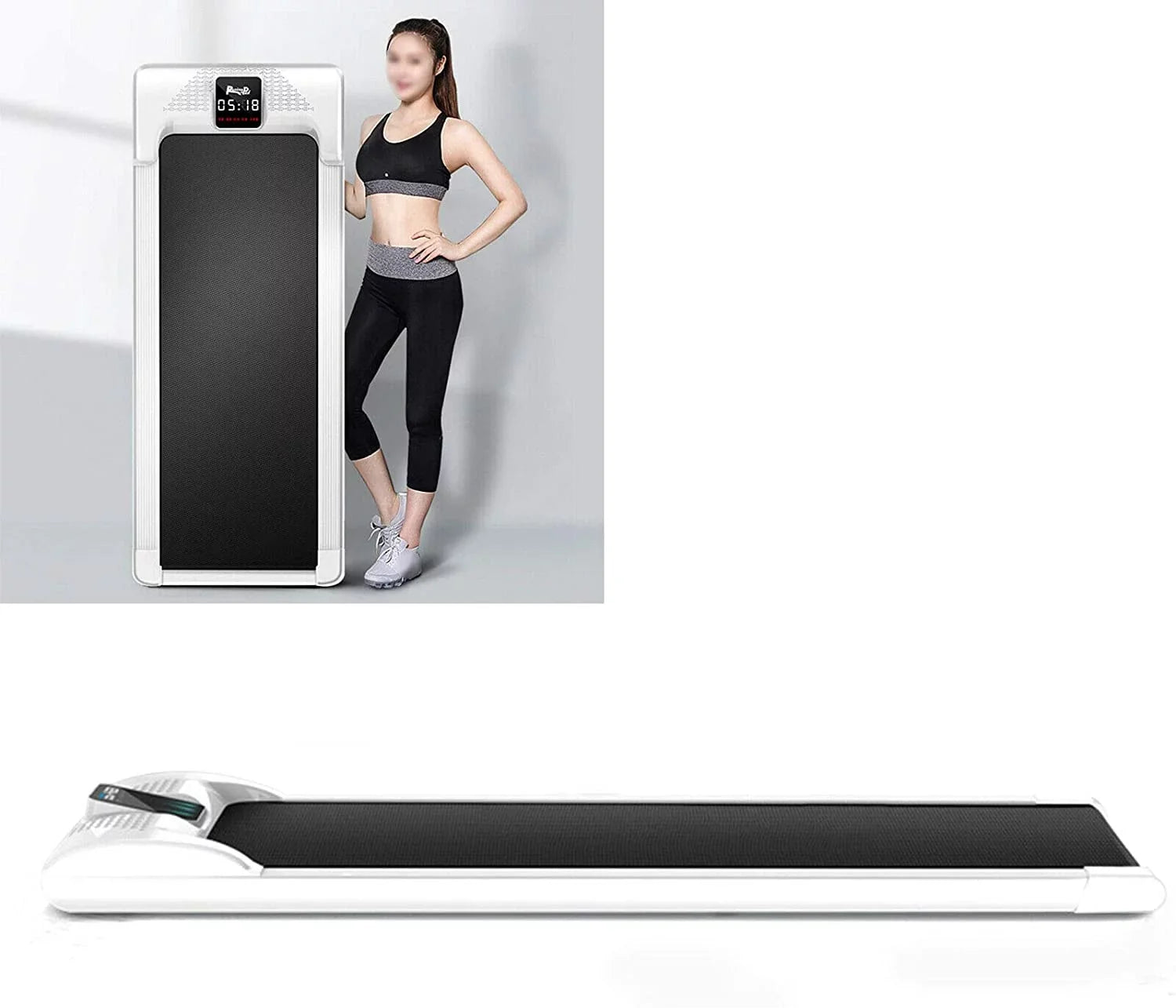 Miumaeov Portable Electric Mute Treadmill Fitness Walking Pad Home Office Running Machine