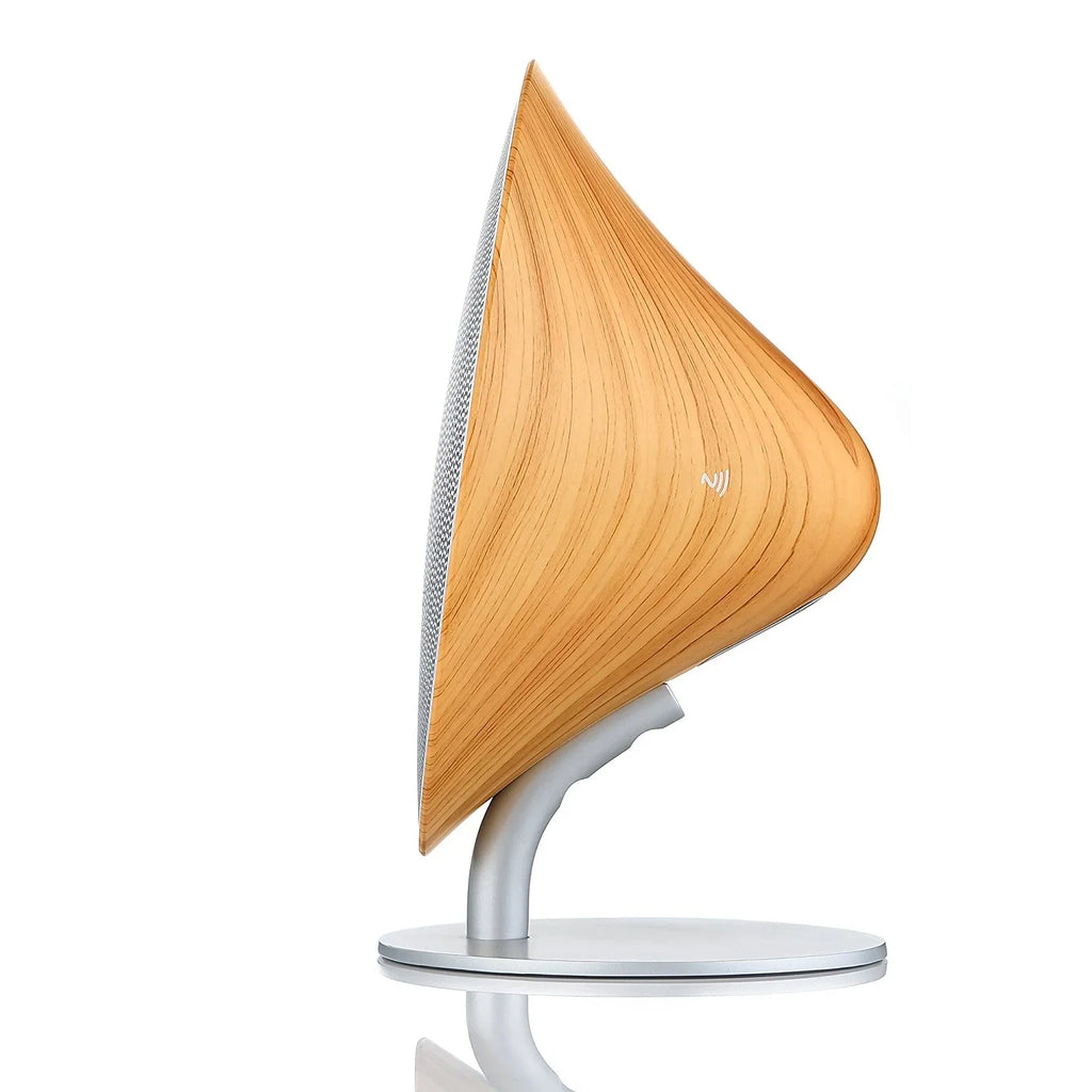 2 Channel Wireless Bluetooth Gramophone Wood Speaker with Touch Surface
