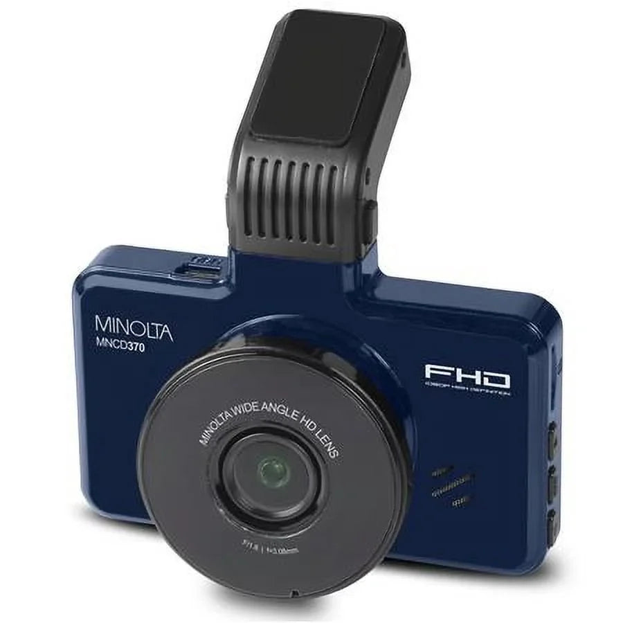 12MP Full  3"  Screen Dash Camera, Blue