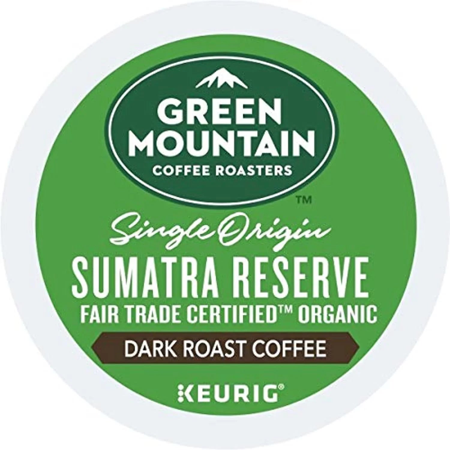 Green Mountain Coffee, Sumatra Reserve, Single-Serve Keurig -Cup Pods, Dark Roast Coffee, 48 Count (2 Boxes Of 24 Pods)