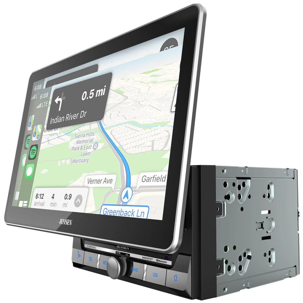 Jensen  2 Din 10 in.  Mechlesss Carplay & Android Auto