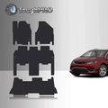 Floor Mat Accessories Set Floor Mats + 3rd Row Compatible with Chrysler Pacifica Hybrid - All Weather - Heavy Duty - 2021