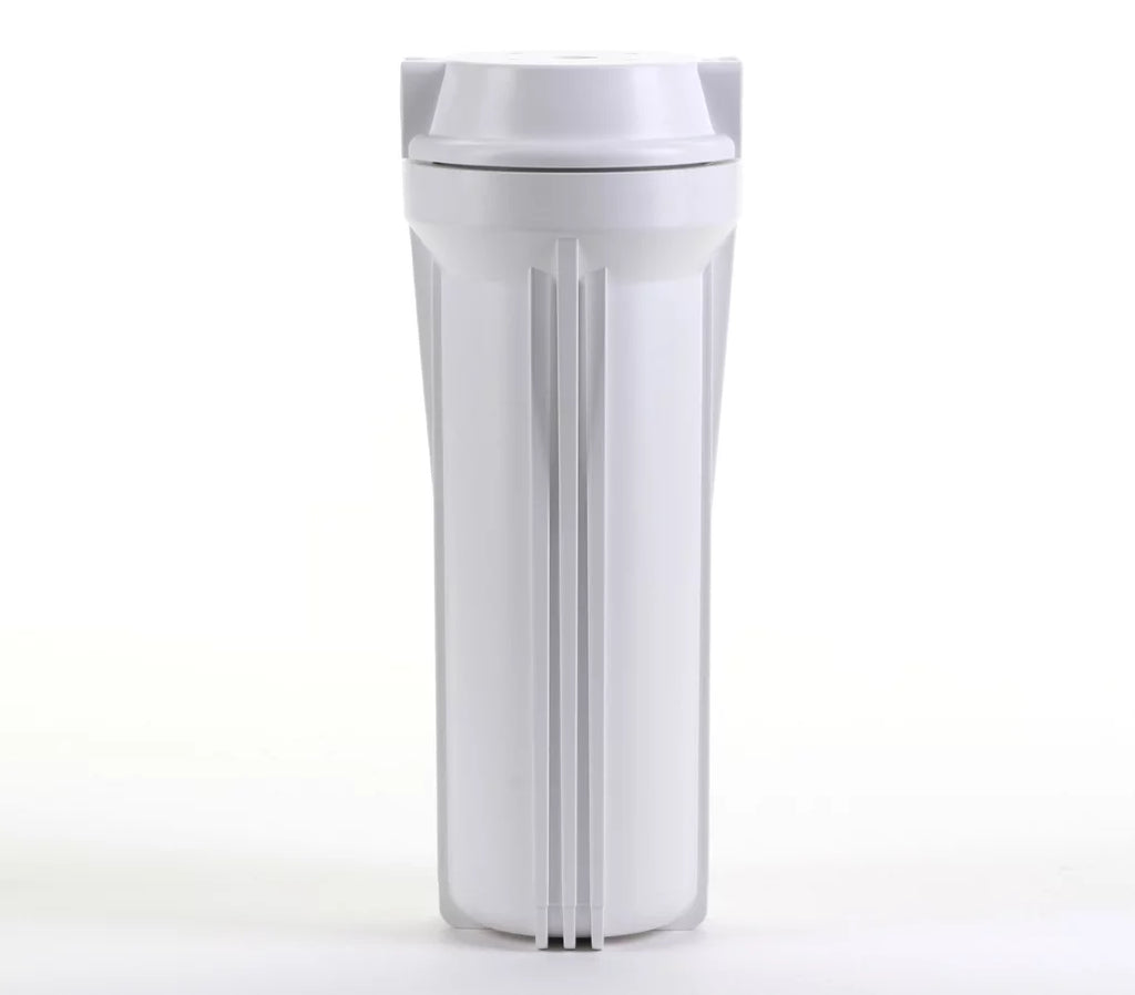 Hydronix -10WHWH12, 10" White Housing with White Flat Cap For  & Filtration Systems, 1/2" Ports