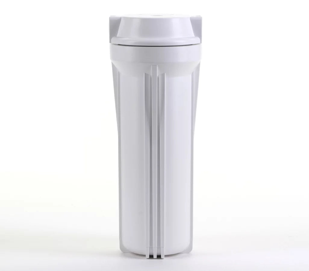 Hydronix -10WHWH12, 10" White Housing with White Flat Cap For  & Filtration Systems, 1/2" Ports