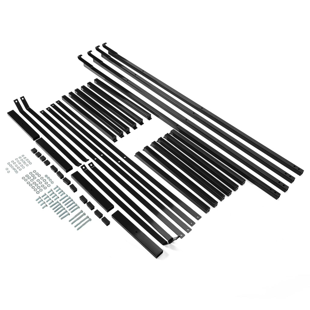 Cargo Shipping Container Shelving Brackets Black Powder Coated Steel Shelf Brackets for Heavy Duty Trailer Containers