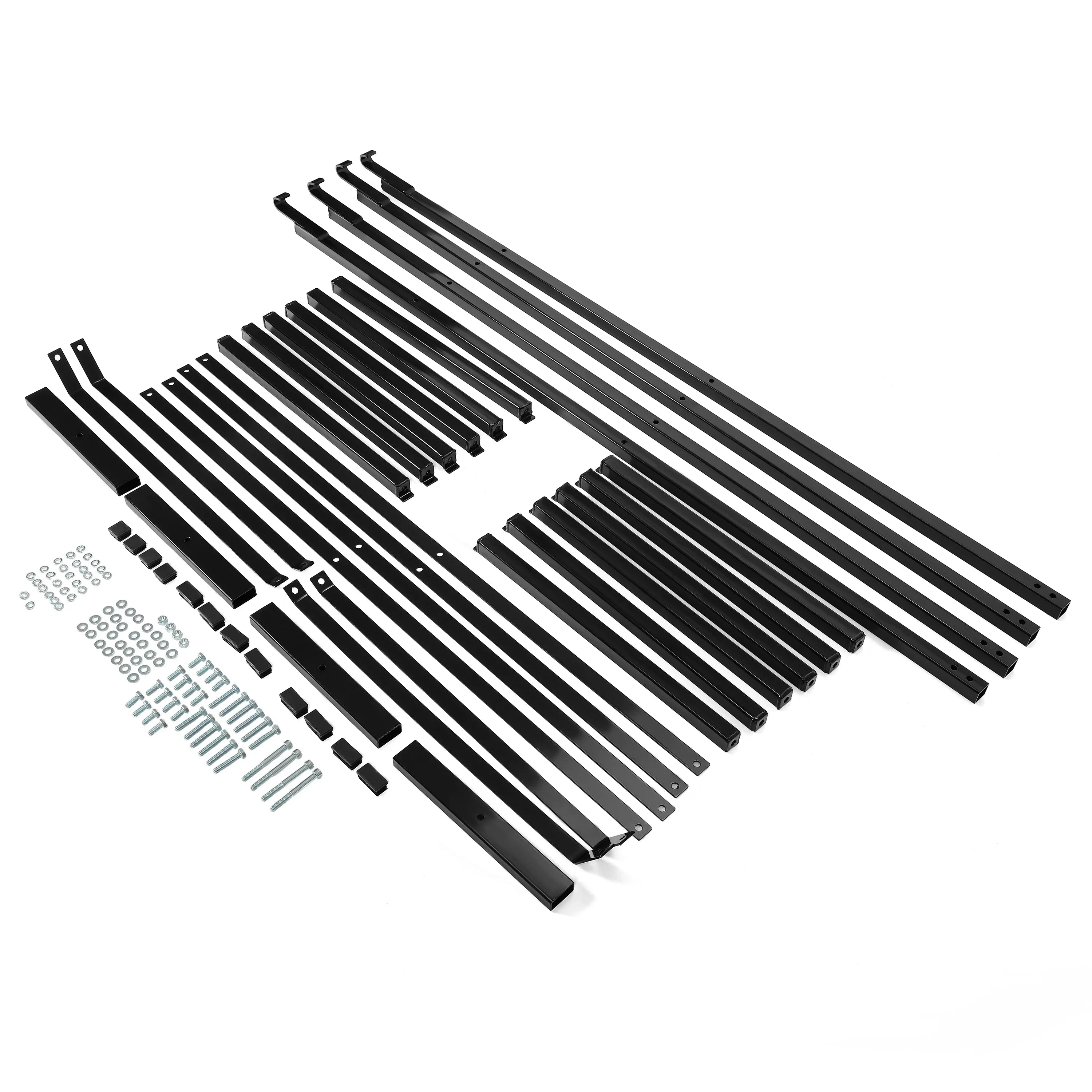 Cargo Shipping Container Shelving Brackets Black Powder Coated Steel Shelf Brackets for Heavy Duty Trailer Containers