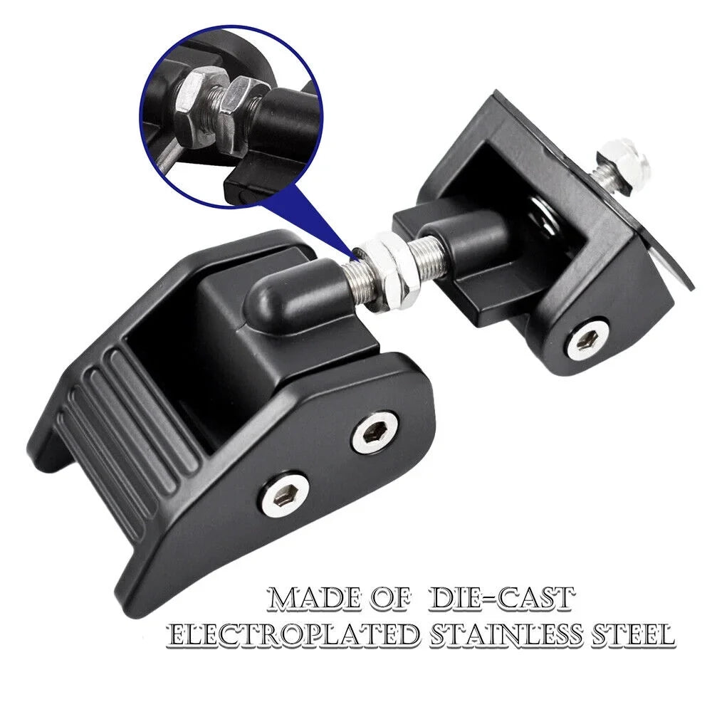 Durable Black Front Hood Latch Lock Catch for Jeep Wrangler  07-18 - Enhanced Vehicle Security
