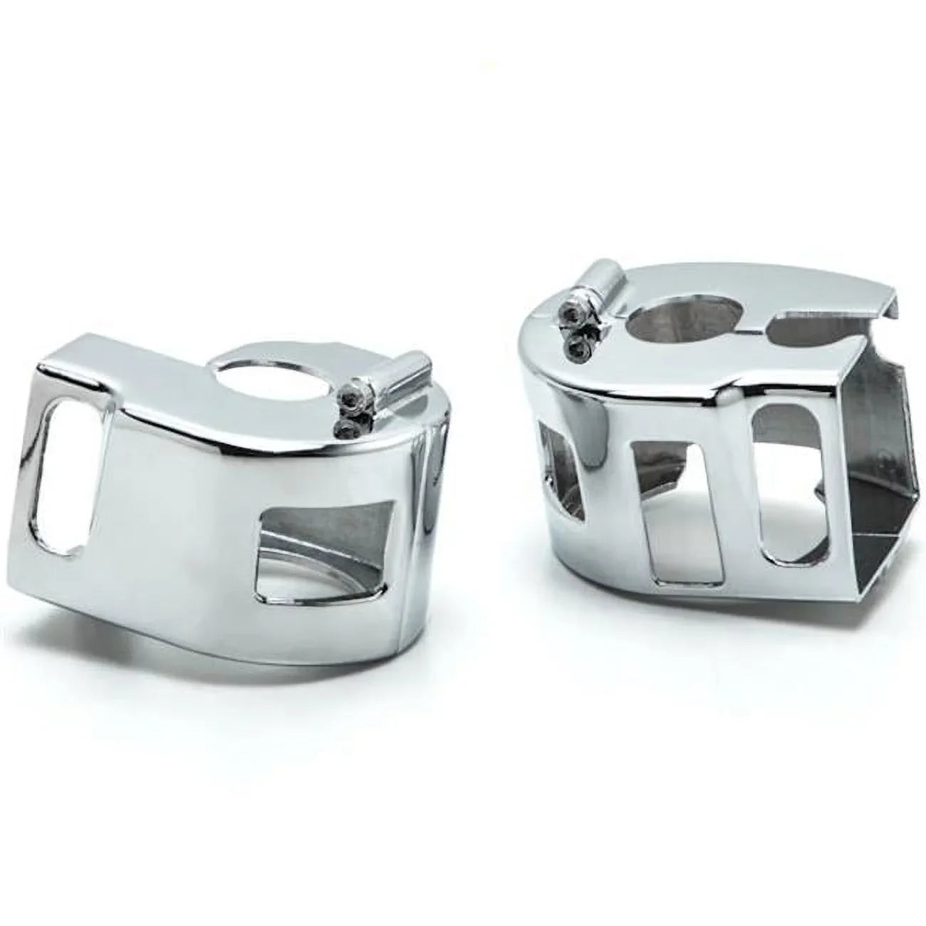 Yamaha Road Star -Star 650 Kawasaki Vulcan 1500 1600 Custom Handlebar Switch Housing Cover Kit, Chrome