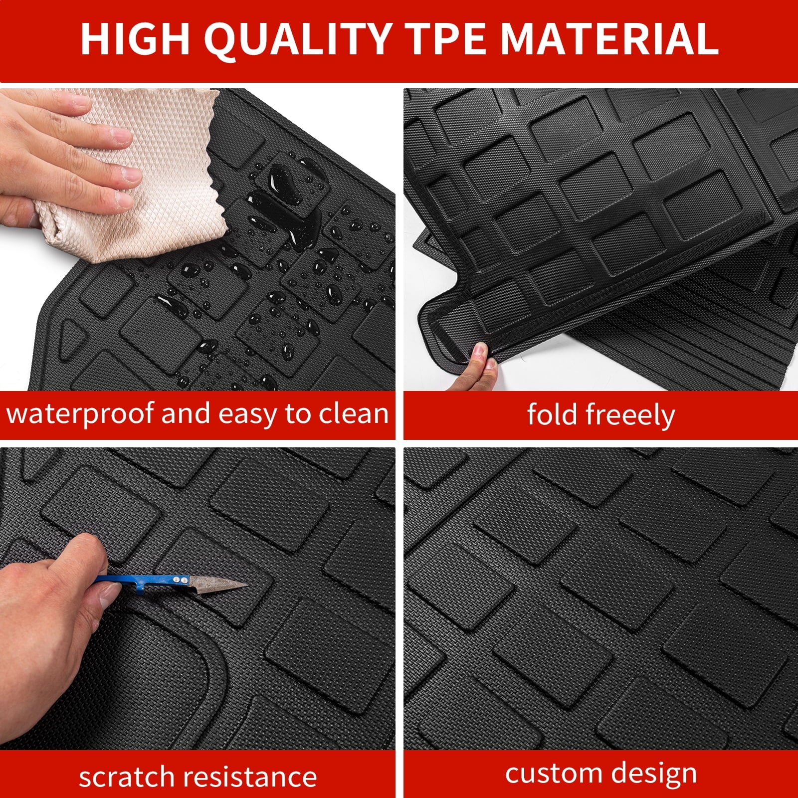 Fit 2012-2016 Honda  Back Seat Protector Cargo Liner Trunk Mat Backrest Mats 2015 - Accessories