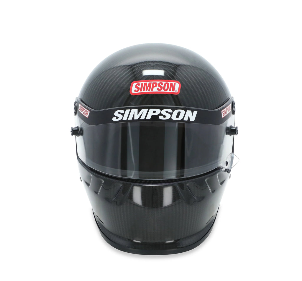 Simpson Racing 795001C  Dirt Track Helmet - Snell  - Carbon Fiber - Adult