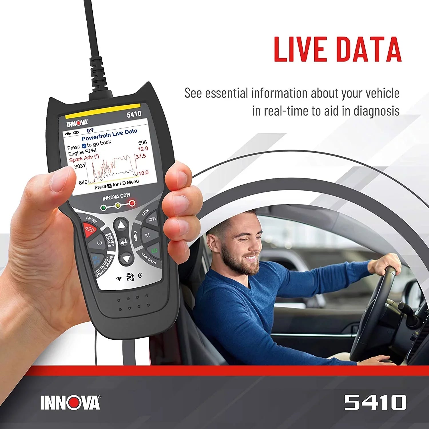 5410 CarScan Diagnostics Bluetooth Code Reader Automotive Scanner Tool