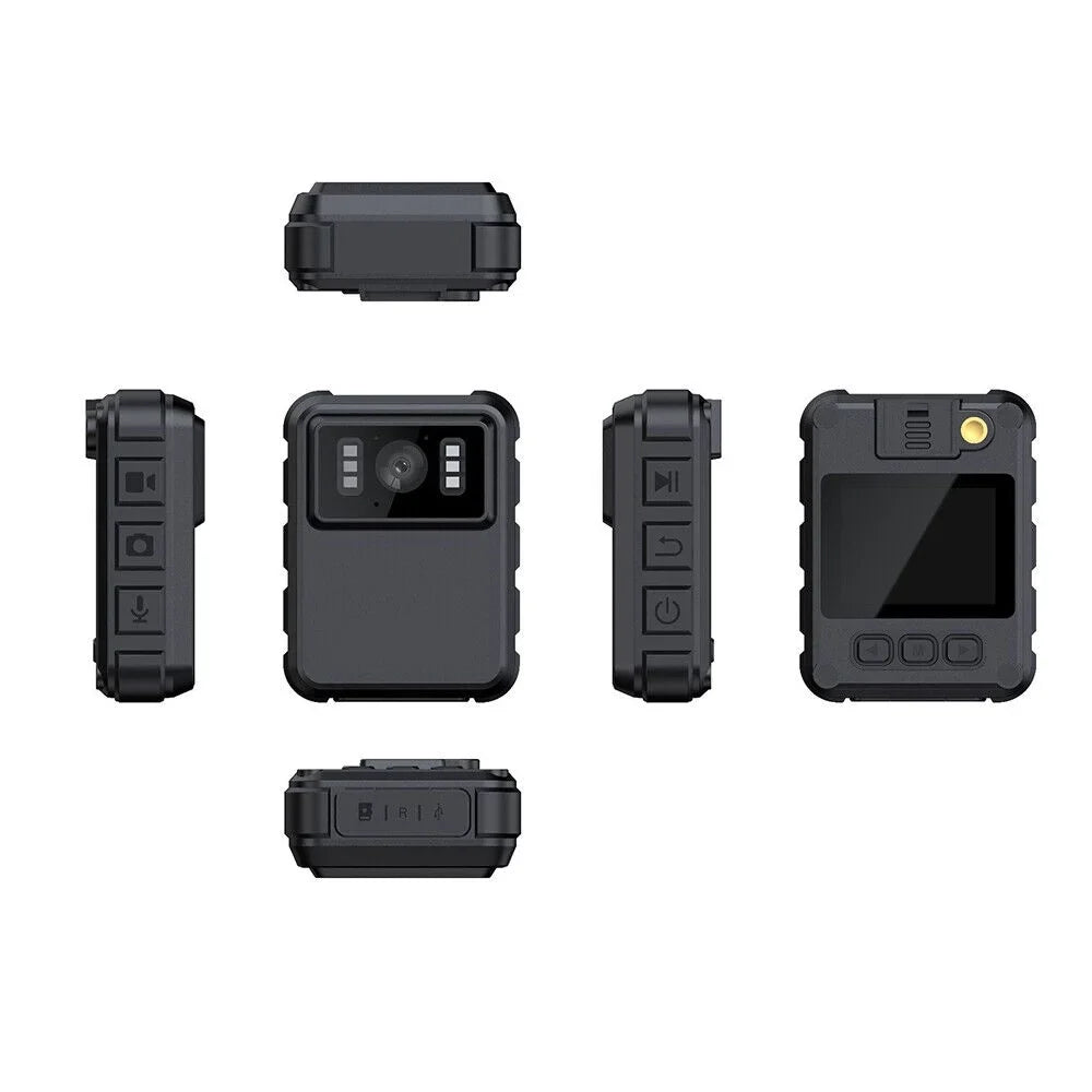 KingFurt 1080p & 2K  WiFi Action Cam with Night Vision - Outdoor Helmet Camcorder, Loop Recording, 2000mAh Battery - Black