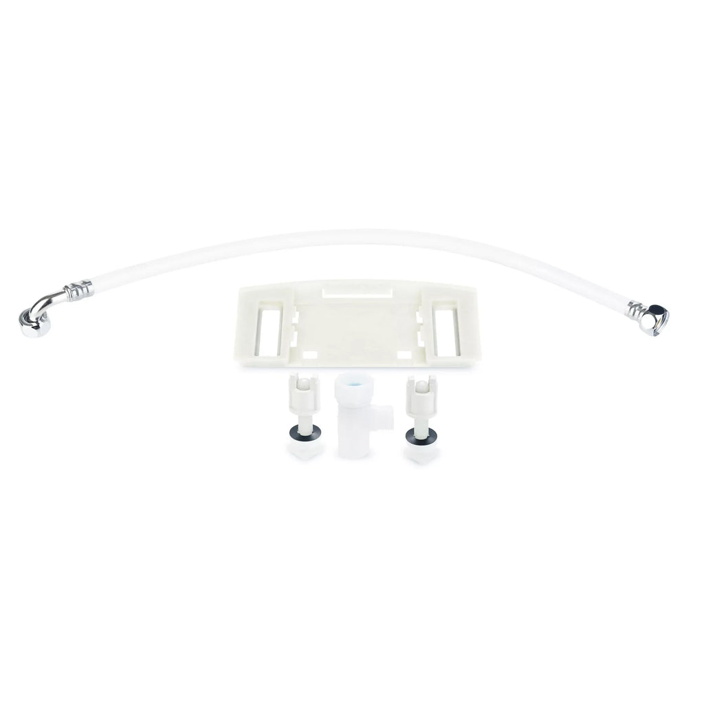 Brondell Swash  Bidet Seat with Sidearm, Dryer and Stainless Steel Nozzle, Round White