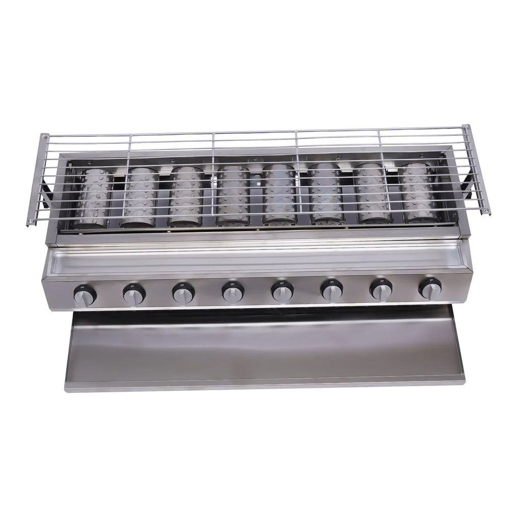 Grill Gas Barbecue Grill for Home Patio Garden Party Picnic, Stainless Steel