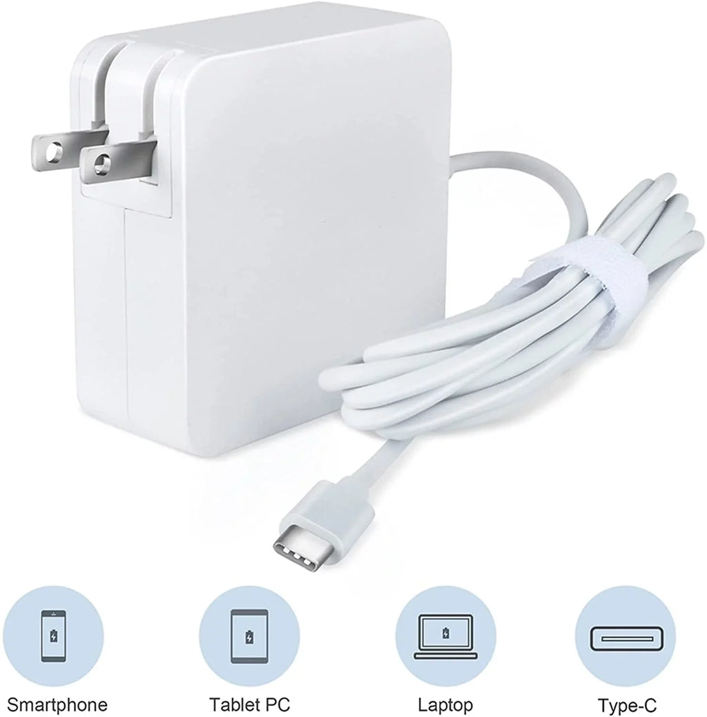 '- White 5ft 65W Type- -  Adapter Charger Replacement for Lenovo ThinkPad Yoga 11e Chromebook (4th Gen) 20HY 20HW