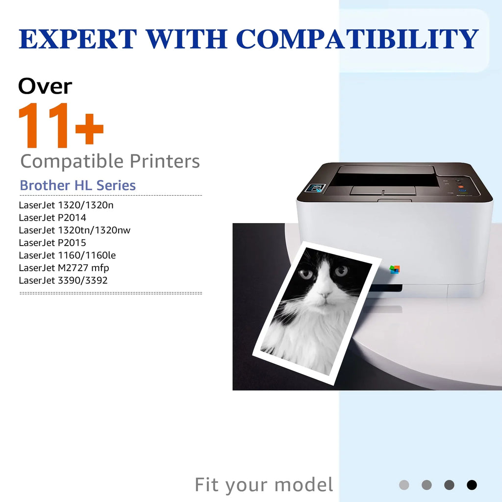 2 Black 49A |  Toner Cartridge Replacement for  1320 1320n 1320nw 1320tn 3390  3392  1160 Printer