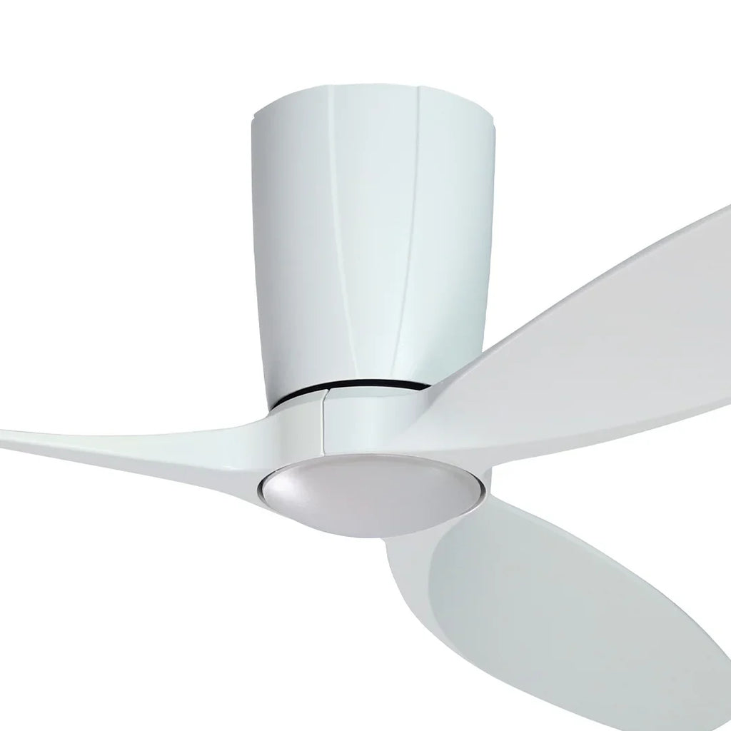 Flagler 52 in. WiFi Integrated  Indoor/Outdoor Matte Pure White Ceiling Fan with Light and Remote Control