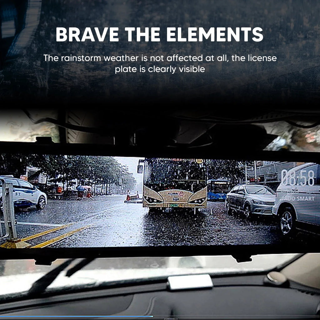 12"Dual Dash Cam  Car Rear View Mirror Camera  Video Recorder Night Kits