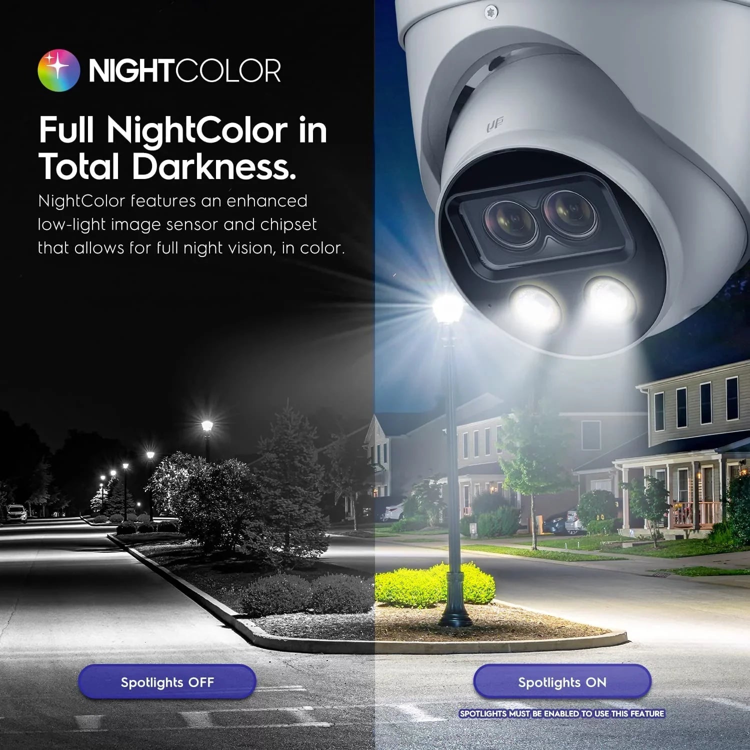 Amcrest Dual-Lens 4K (2 x 2K)  Outdoor Security Turret   Camera, 8MP (2 x 4MP) @25fps,
