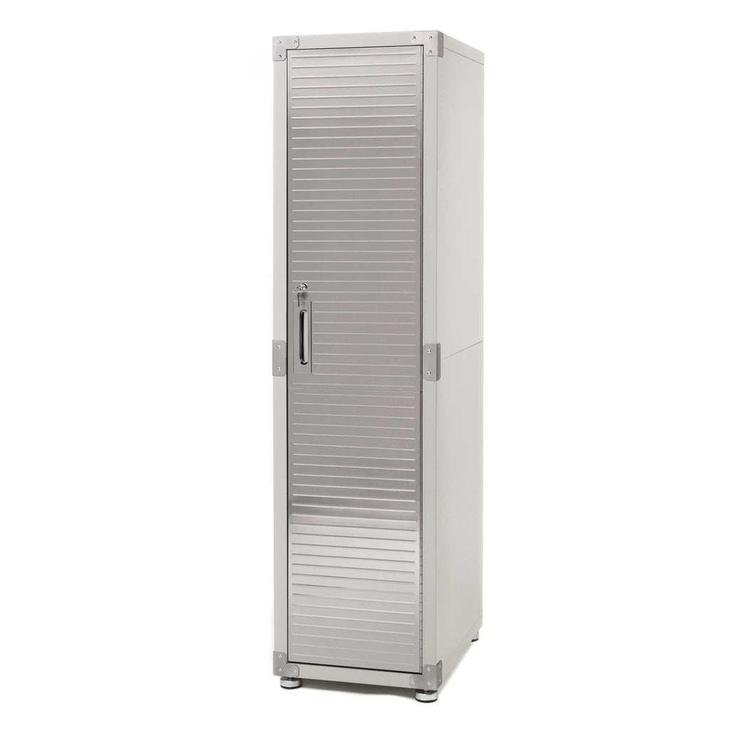 Seville Classics UltraHD Locker Storage Cabinet, 18"  x 24"  x 72" , Granite Gray