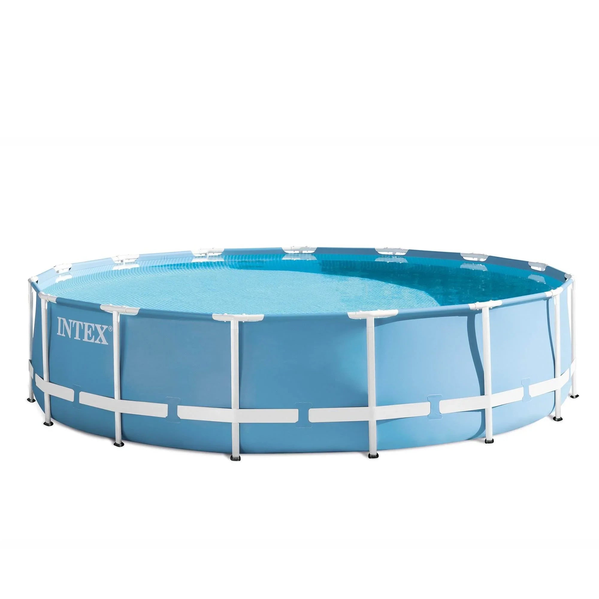 Intex 15ft x 15ft x 42in Prism Steel Frame Above Ground Swimming Pool Set & Pump