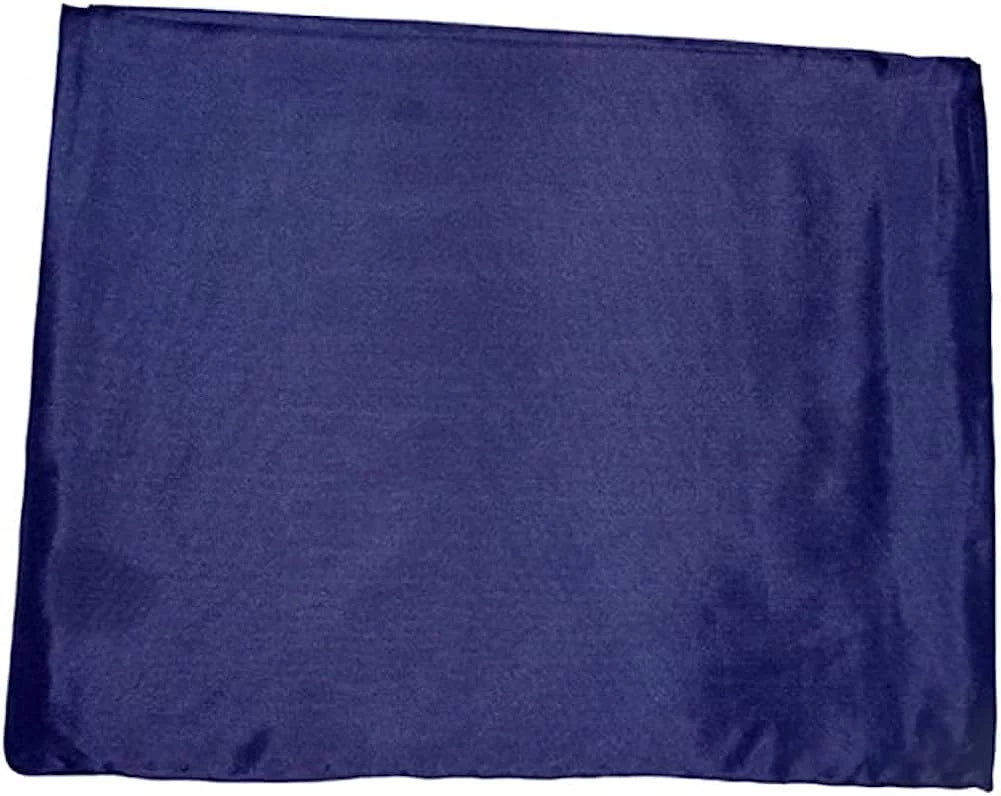 Solid Navy Regular Silk Scarf ()